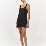 St. Agni Jordan Black Mini Dress Party Dress Cocktail Dress Black