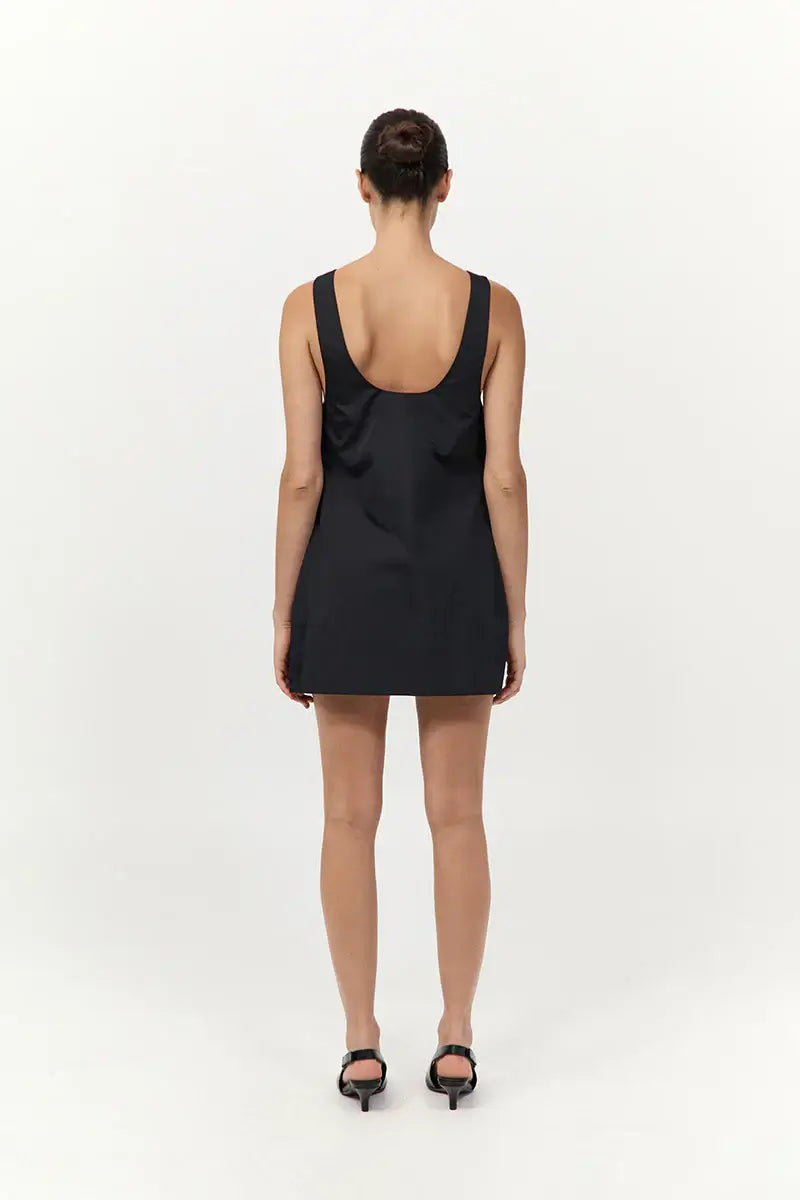 St. Agni Jordan Black Mini Dress Party Dress Cocktail Dress Black