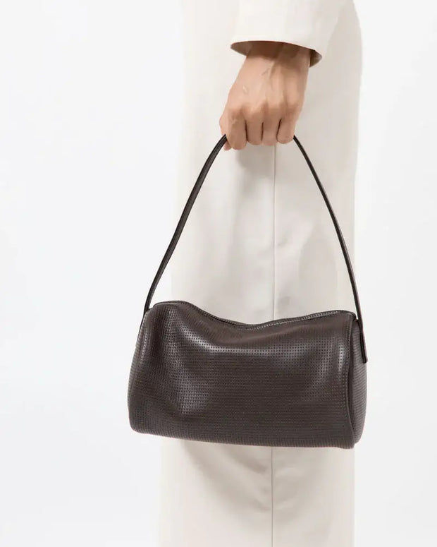 Perforated Connolo Shoulder Bag St. Agni Coffee Color Bag 