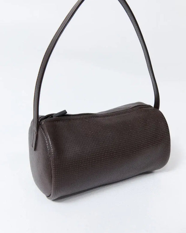 Perforated Connolo Shoulder Bag St. Agni Coffee Color Bag 