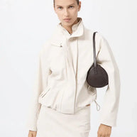 Perforated Connolo Shoulder Bag St. Agni Coffee Color Bag 