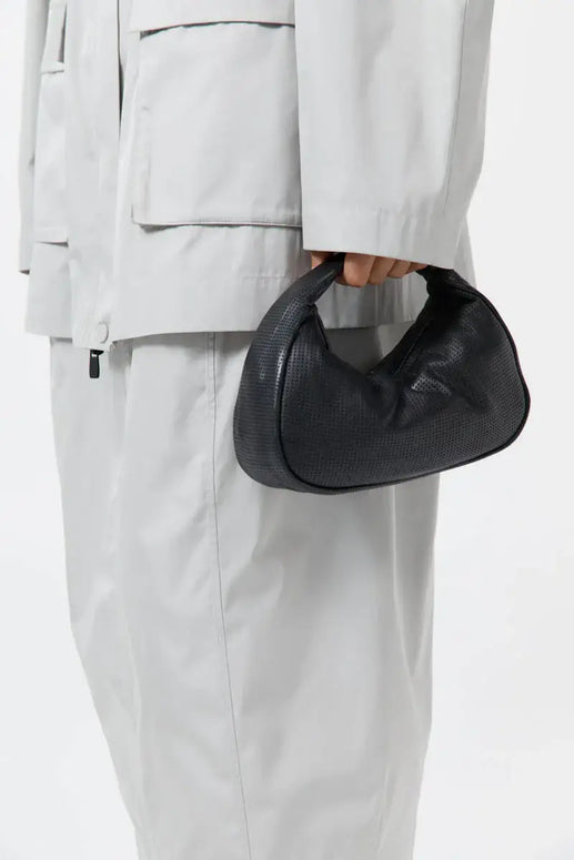 St. Agni Perforated Mini Bon Bon Bag in Black