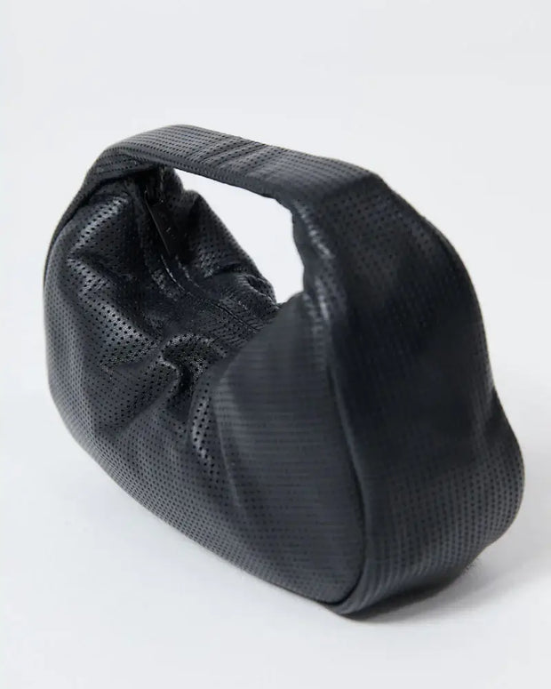 St. Agni Perforated Mini Bon Bon Bag in Black