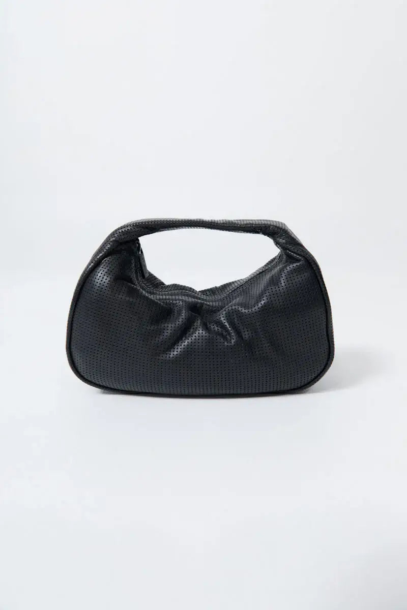 St. Agni Perforated Mini Bon Bon Bag in Black