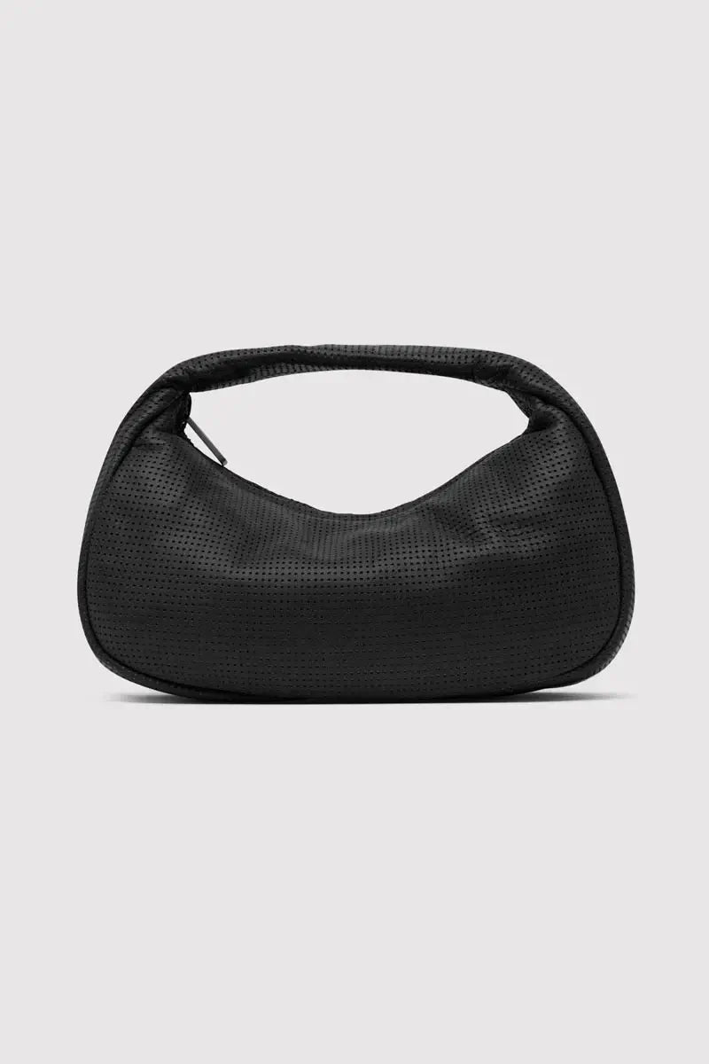 St. Agni Perforated Mini Bon Bon Bag in Black