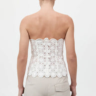 St. Agni Doily Top White