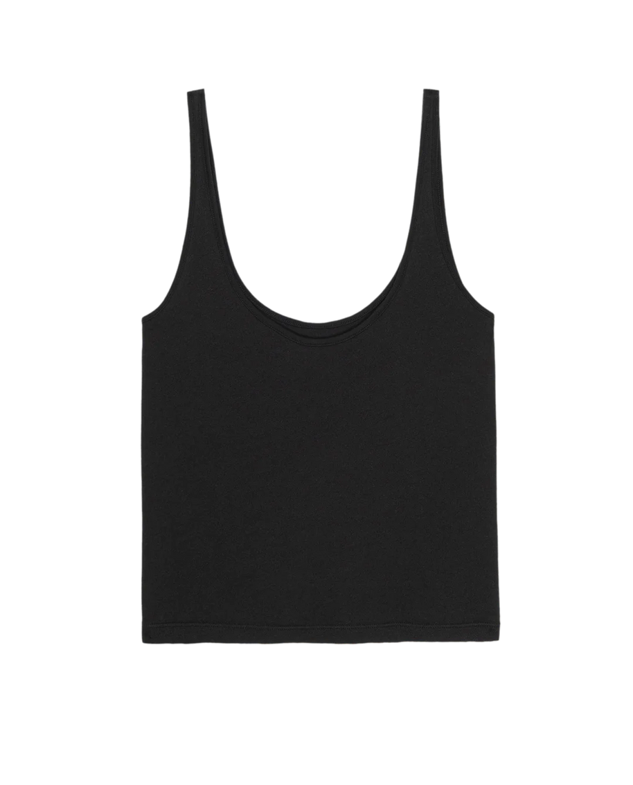 The Great Scoop Neck Tank in Black