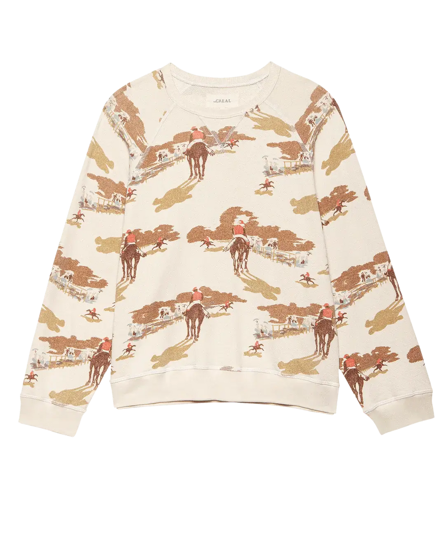 The Slouch Sweatshirt | Riding Horses Print