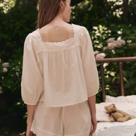 The Great Eyelet Tap Short in True White 