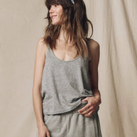 The Great Scopp Neck Tank Heather Grey