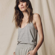 The Great Scopp Neck Tank Heather Grey