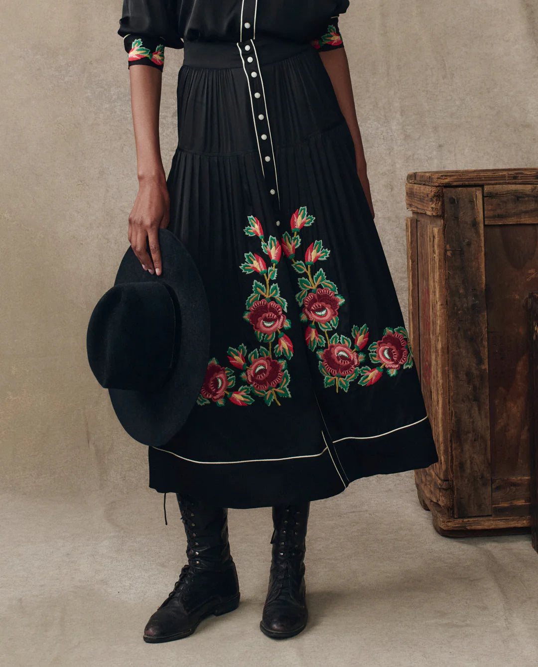 The Heirloom Rose Highland Skirt