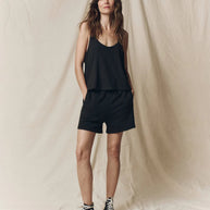 The Great Scoop Neck Tank in Black