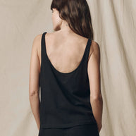 The Great Scoop Neck Tank in Black
