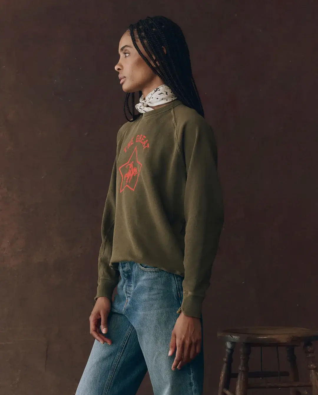 The Great College Sweatshirt With Rodeo Star Graphic