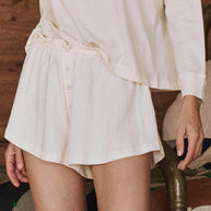 The Tap Short | Washed White