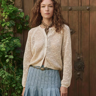 The Great Crochet Cardigan in Natural 