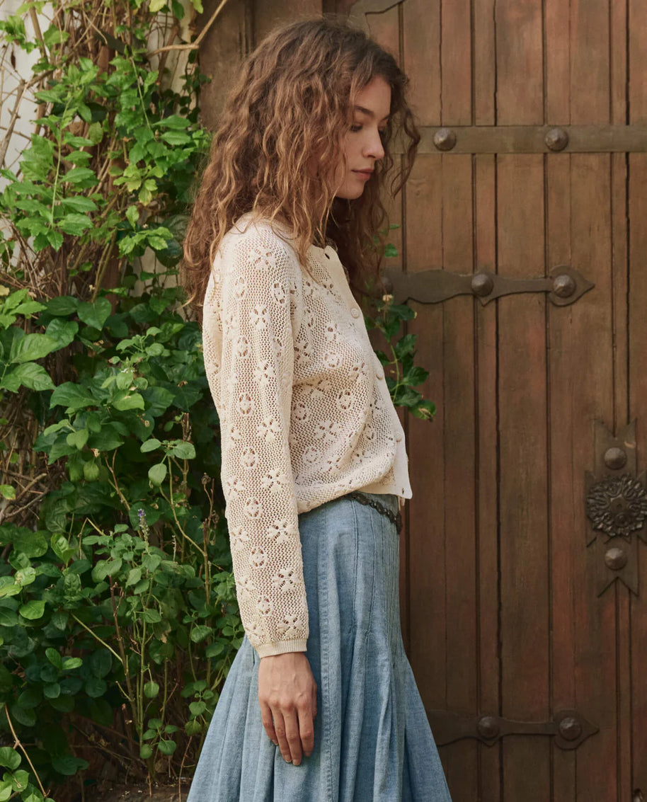The Great Crochet Cardigan in Natural 
