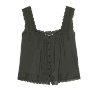 The Great Eyelet Tank In Black Sleep Tank