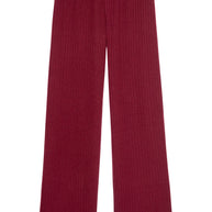 The Sweater Rib Simple Pant | Oxblood