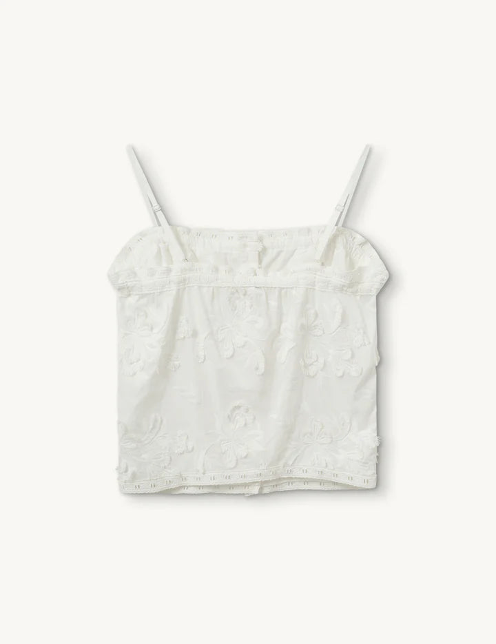The Garment Jewell Top in White 
