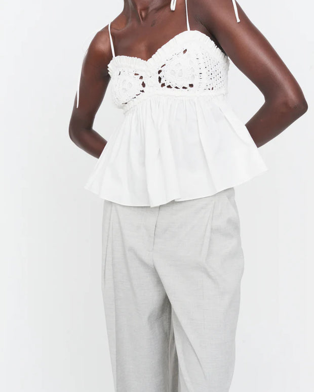 The Garment Kirsten Crochet Top in White 