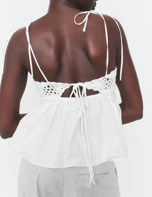 The Garment Kirsten Crochet Top in White 