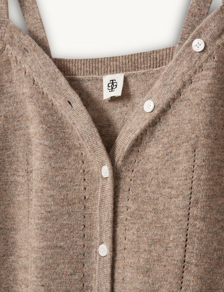 The Como Bustier Top The Garment Cashmere Tank Top Beige 