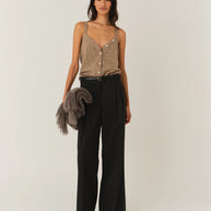 The Como Bustier Top The Garment Cashmere Tank Top Beige 