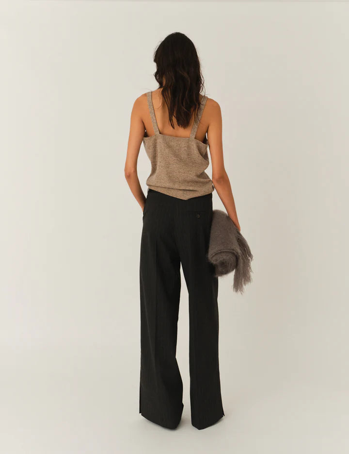 The Como Bustier Top The Garment Cashmere Tank Top Beige 