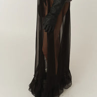 The Garment Vivaldi Skirt Black Sheer Skirt Maxi Skirt Holiday Skirt