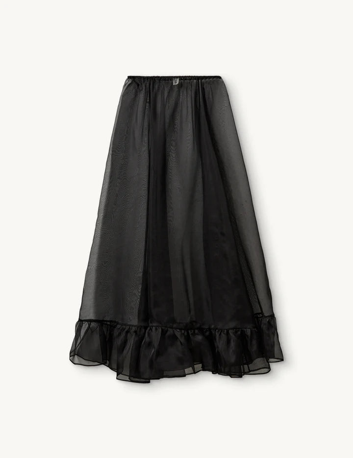 The Garment Vivaldi Skirt Black Sheer Skirt Maxi Skirt Holiday Skirt