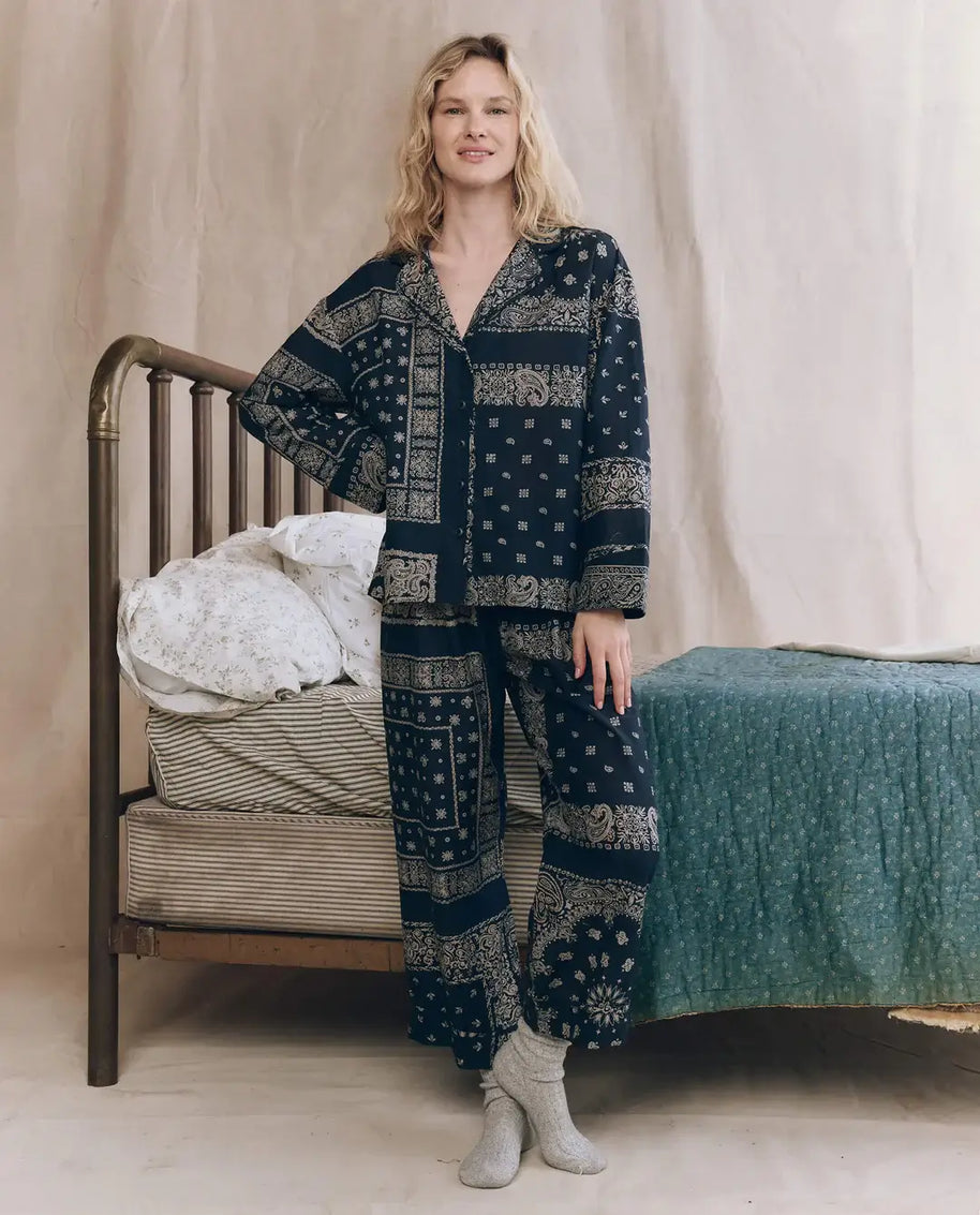 The Easy Sleep Pant | Bandana Patchwork