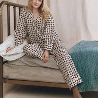 The Pajama Shirt Cream Horse Medallion