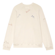 The Great Slouch Sweatshirt Embroidered Golden State White Sweatshirt