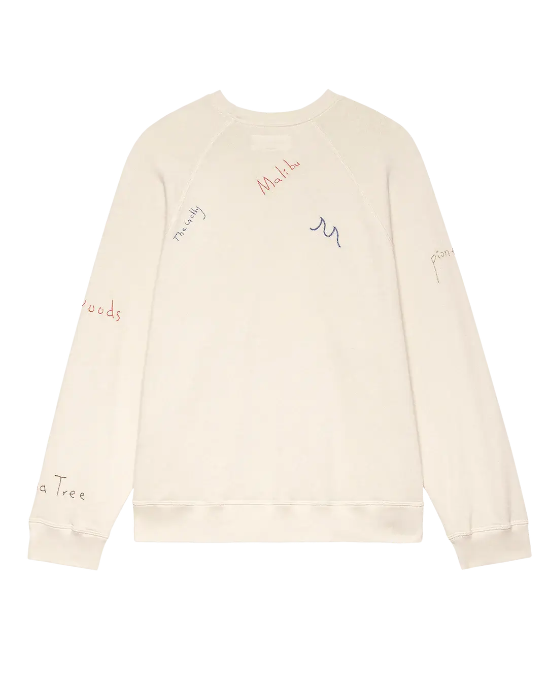 The Great Slouch Sweatshirt Embroidered Golden State White Sweatshirt