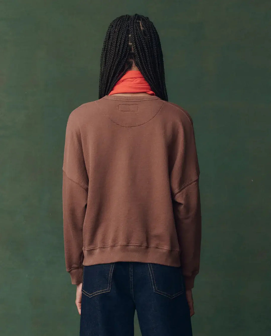 The Teammate Sweatshirt The Great Horse Embroidered Sweatshirt Brown Sweatshirt 