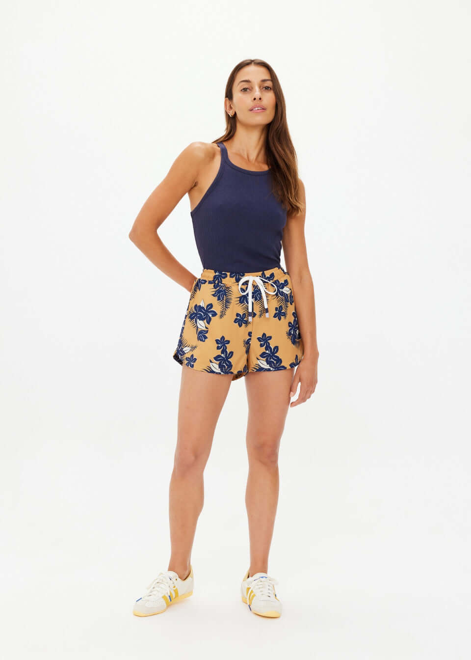 Women's Running Shorts, The Upside Women's Shorts Floral Print