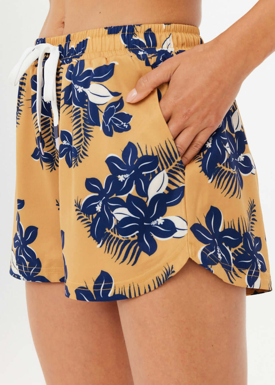 Women's Running Shorts, The Upside Women's Shorts Floral Print