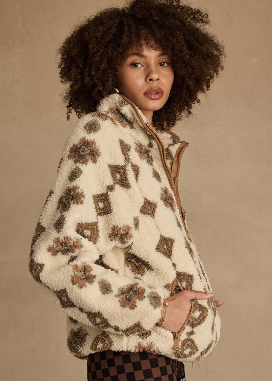 The Upside Harlow Fleece Pullover Sweater Fleece jacket Printed Jacket 