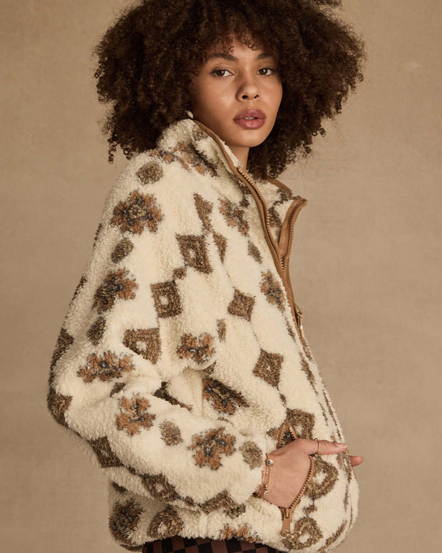 The Upside Harlow Fleece Pullover Sweater Fleece jacket Printed Jacket 