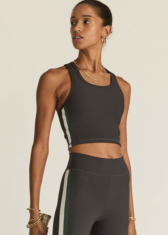 The Upside Limiter Sophie Crop Charcoal Grey Yoga Set