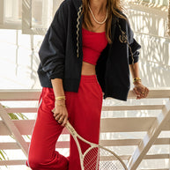 The Upside Juliet Pant in Red, Womens Track Pant 