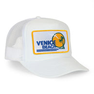 Aviator Nation Venice Beach Vintage Trucker Hat White