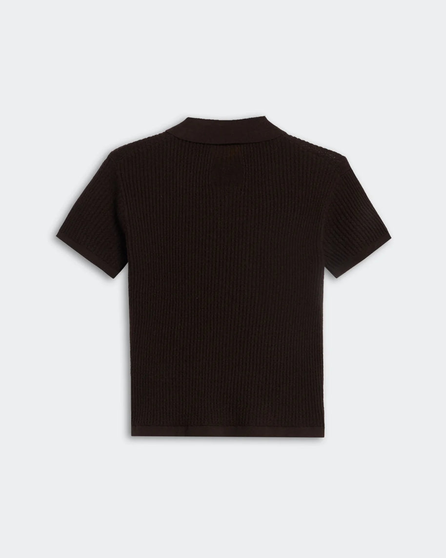 Shrunken Polo | Burnt Cocoa