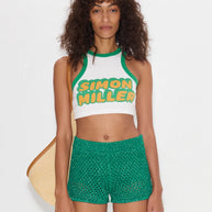 SIMONMILLER Simon Miller Dibby Logo Tank Gummy Green