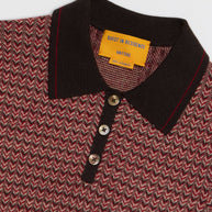 Chevron Shrunk Polo | Burnt Coco Combo