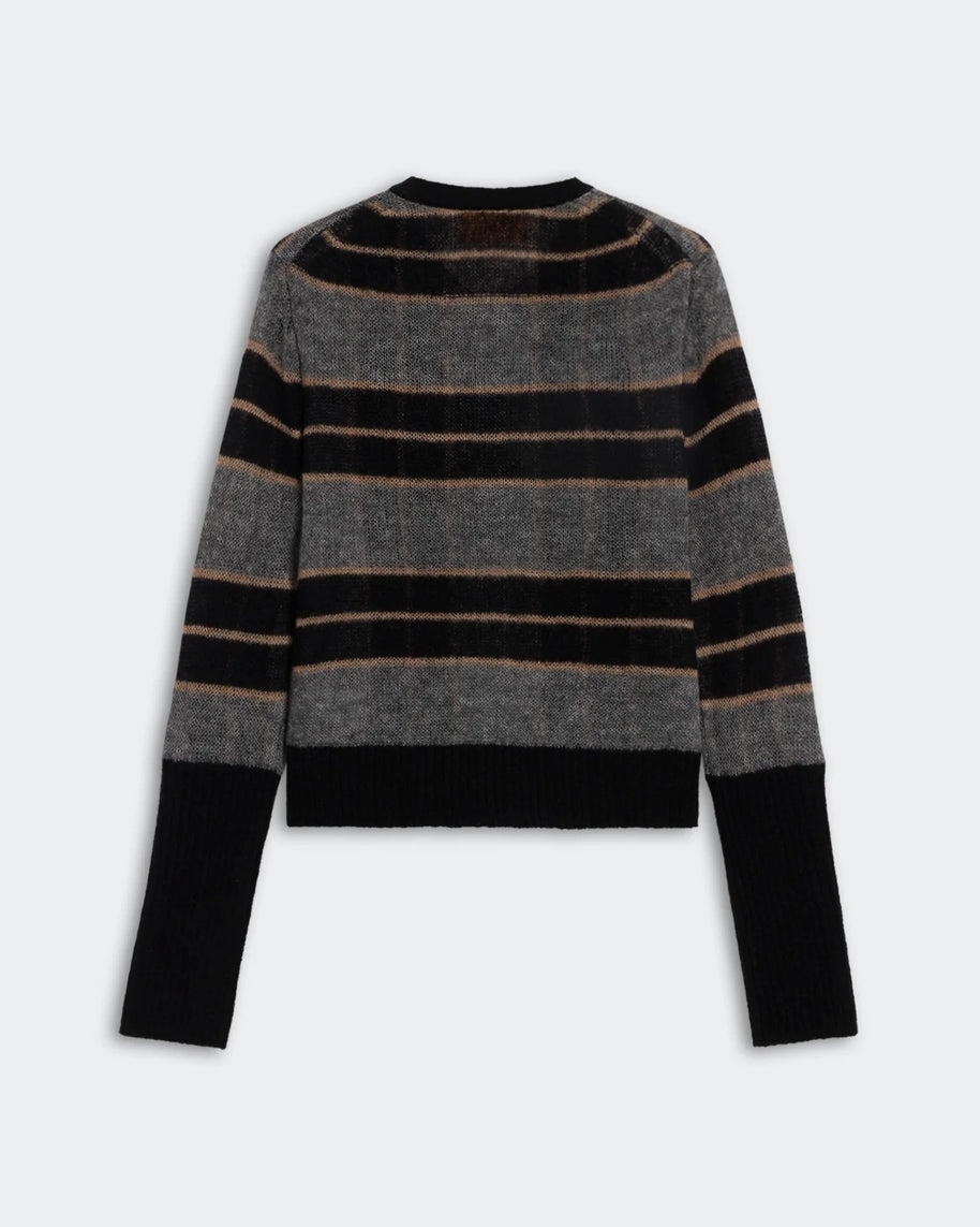 Shadow Plaid Cardigan