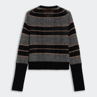 Shadow Plaid Cardigan