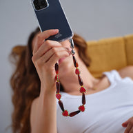 Western Heart Wristlet | Red Agate